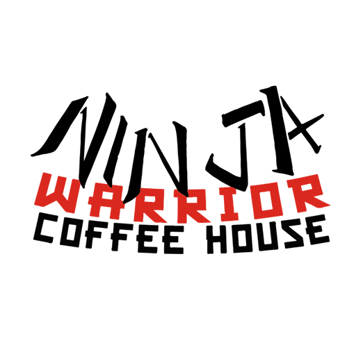 ninja logo on white circle